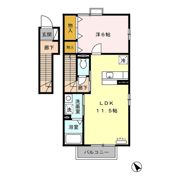 クレスト雅 Aの間取り画像