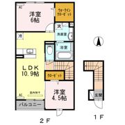 ボヌール末広の間取り画像