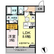 ヴェリテ中神の間取り画像