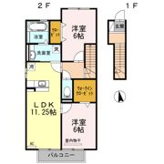 エグゼコート上地の間取り画像