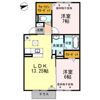 アリビオ東日野の間取り画像