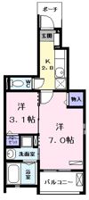 ファミール神郷 Ⅱの間取り画像