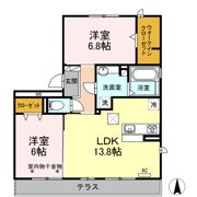 メゾンドール Aの間取り画像