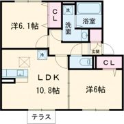 クレール スクエアの間取り画像