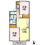 セジュール久万ノ台 B棟の間取り画像