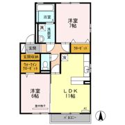 アクオス・ガーデン A棟の間取り画像