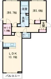 シャーメゾン旭WESTの間取り画像
