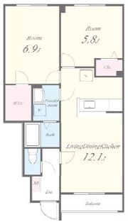 エスポアール・コートの間取り画像