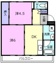 ビレッジハウス名張1号棟の間取り画像