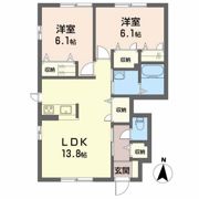 シャーメゾン初月 A棟の間取り画像