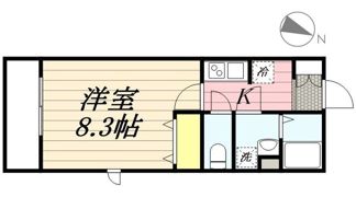 セレーヌ コーポ若菜の間取り画像