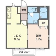 セゾン・フルーレAの間取り画像