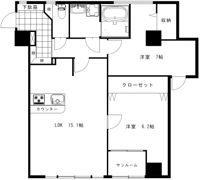 グランメゾン芙蓉Ⅱの間取り画像