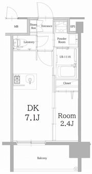 エンクレスト天神LINKの間取り画像
