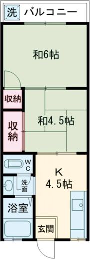 植松マンションの間取り画像