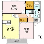 セジュール・フレア B棟の間取り画像
