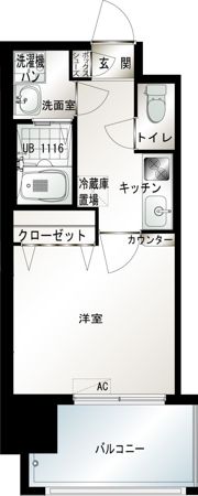 エンクレスト博多駅前Ⅲの間取り画像
