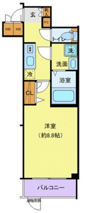 ディアレイシャス溝の口の間取り画像
