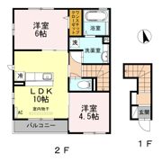 クレシア千年の間取り画像