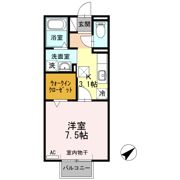 カーサ ベッラの間取り画像