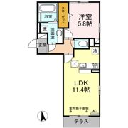 エーデルハイムクロダⅡの間取り画像