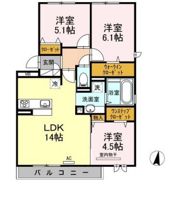 D-room福重 壱番館の間取り画像