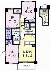 ビサイド・スリーの間取り画像