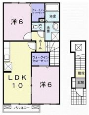 アンジュフランEの間取り画像