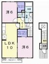 アンジュフランEの間取り画像