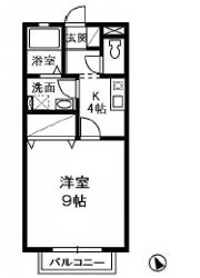 グランディール Bの間取り画像