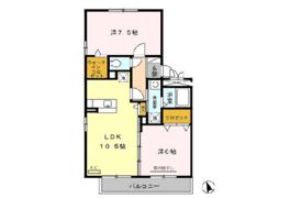 リビングタウン三ッ木 Cの間取り画像