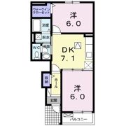 プリムローズ田窪Bの間取り画像