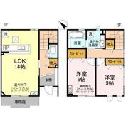 合歓（ﾐﾓｻﾞ）の間取り画像