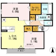 アムルーズ Aの間取り画像