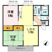 セジュール南片江 A棟の間取り画像