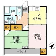 かつきハイツの間取り画像