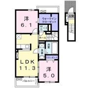 ピュアハイツ・華Aの間取り画像