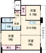 ビレッジハウス小川Ⅱ1号棟の間取り画像
