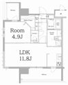 エンクレスト天神LINKの間取り画像