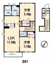 プルメリアの間取り画像