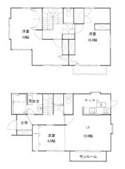 纒戸建の間取り画像