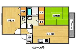 フォンテーヌ塩田の間取り画像