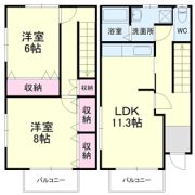 はぴねすの間取り画像