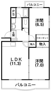ハイムコターナⅡの間取り画像