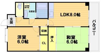 カルモ中村の間取り画像