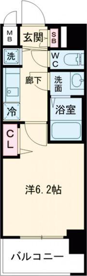 プレサンスKOBEティアラの間取り画像