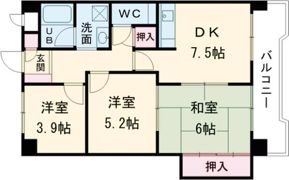 ロイヤルコーポ伊保の間取り画像