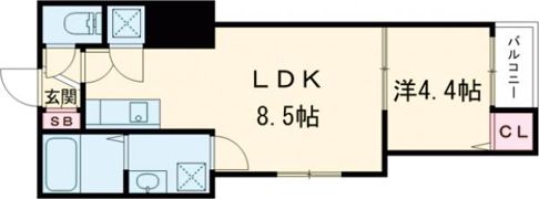 GRANDIR河内花園の間取り画像