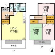 ペアシティ屋島 A棟の間取り画像