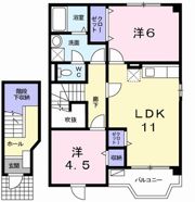 クレールみゆきの間取り画像